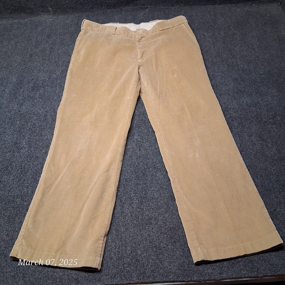 VTG Sears Roebucks Work Lesiure Corduroy Pants Men Size 38x30 Brown‎ Regular Fit
